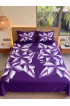 Hand Painted Rayon Bedsheet Set King Size